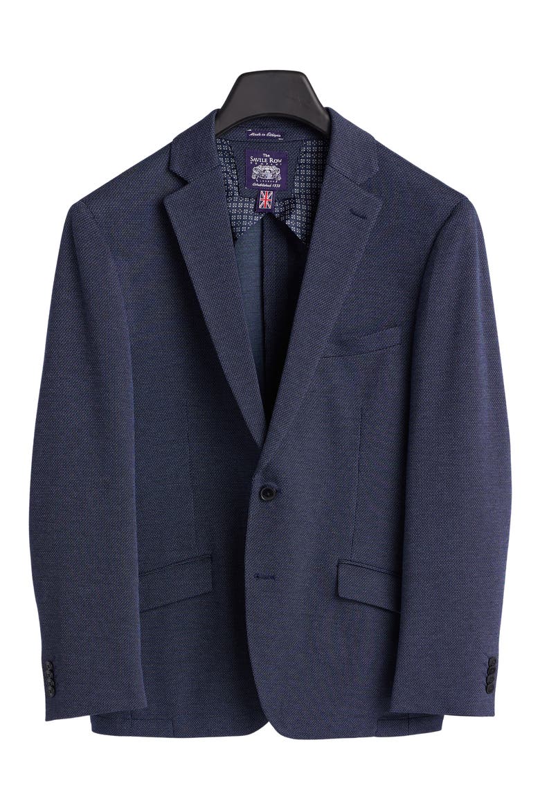 Textured Knit Sport Coat, Alternate, color, DARK BLUE