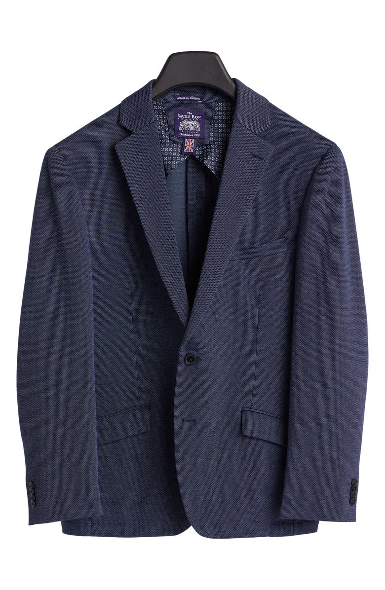 SAVILE ROW CO Textured Knit Sport Coat, Alternate, color, Dark Blue