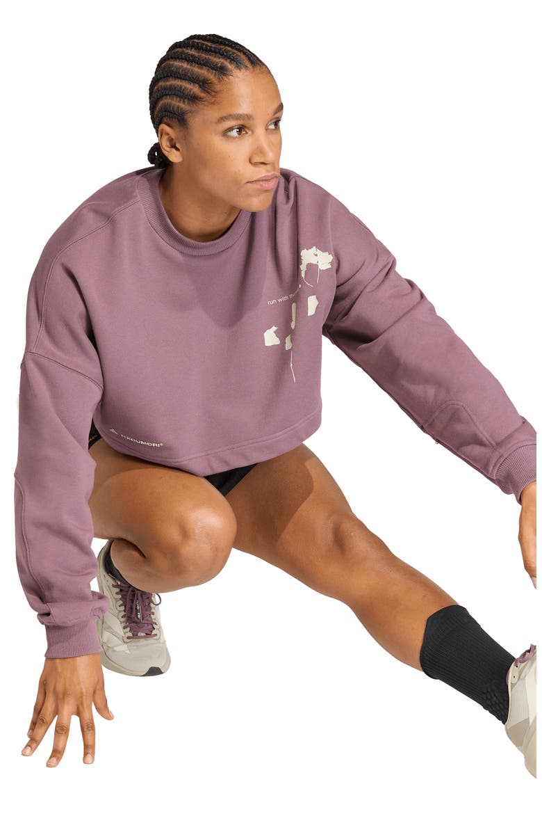 ADI365 HK Crewneck Cropped Sweatshirt, Alternate, color, SHADOW FIG