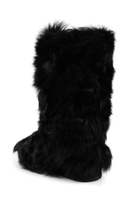 Zigi Raylynn Faux-fur Tall Boot In Black