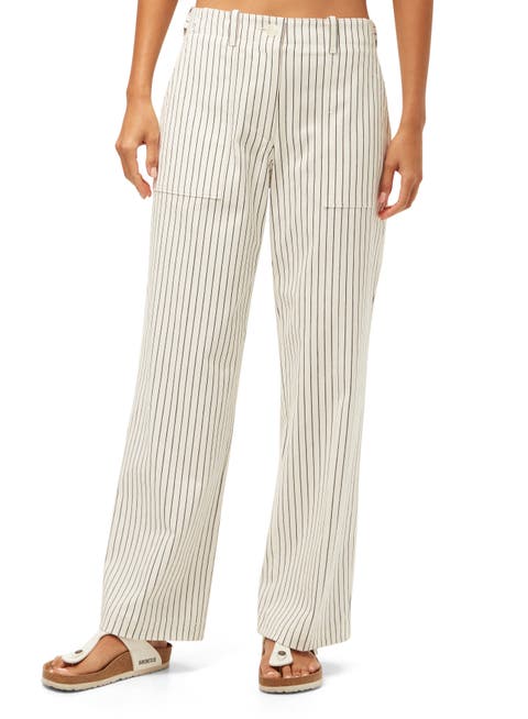 Antonia Striped Straight Leg Pant