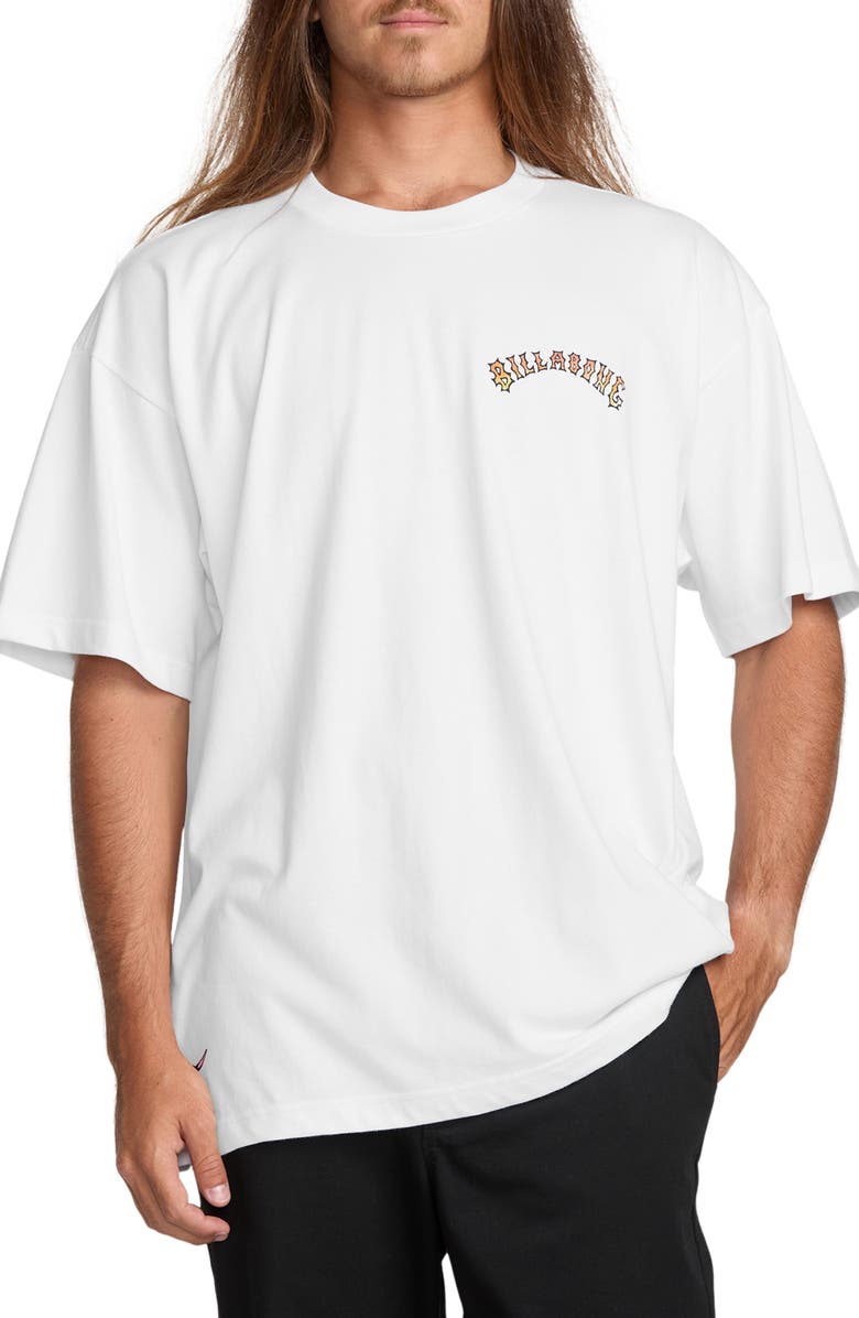 Billabong R U Down OG Short Sleeve Graphic T-Shirt, Main, color, White