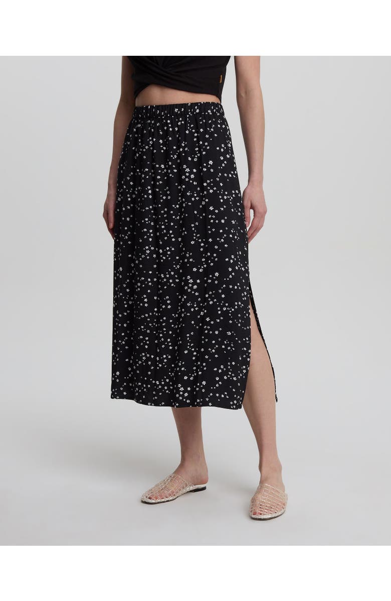 tentree Yaletown Skirt, Alternate, color, Meteorite Black/Bloom Floral