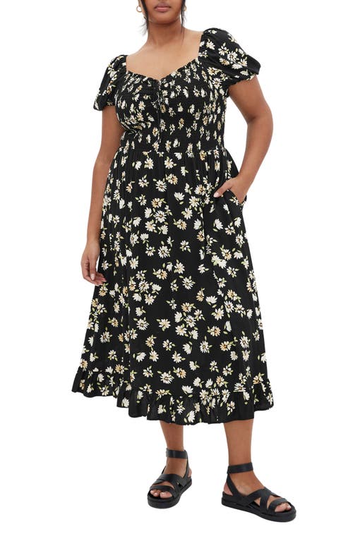 Shop City Chic Emie Print Midi Dress In Daisy
