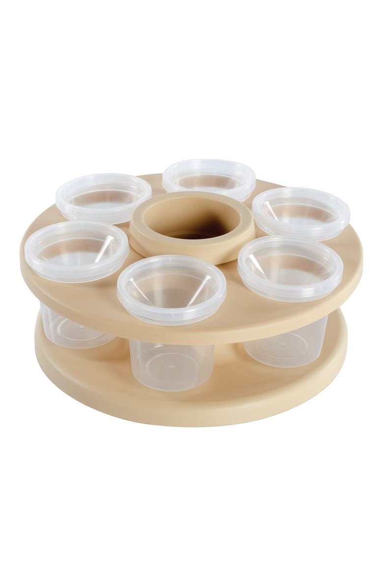 Kaplan Early Learning Company Spinning Tabletop Art Storage, Main, color, Beige