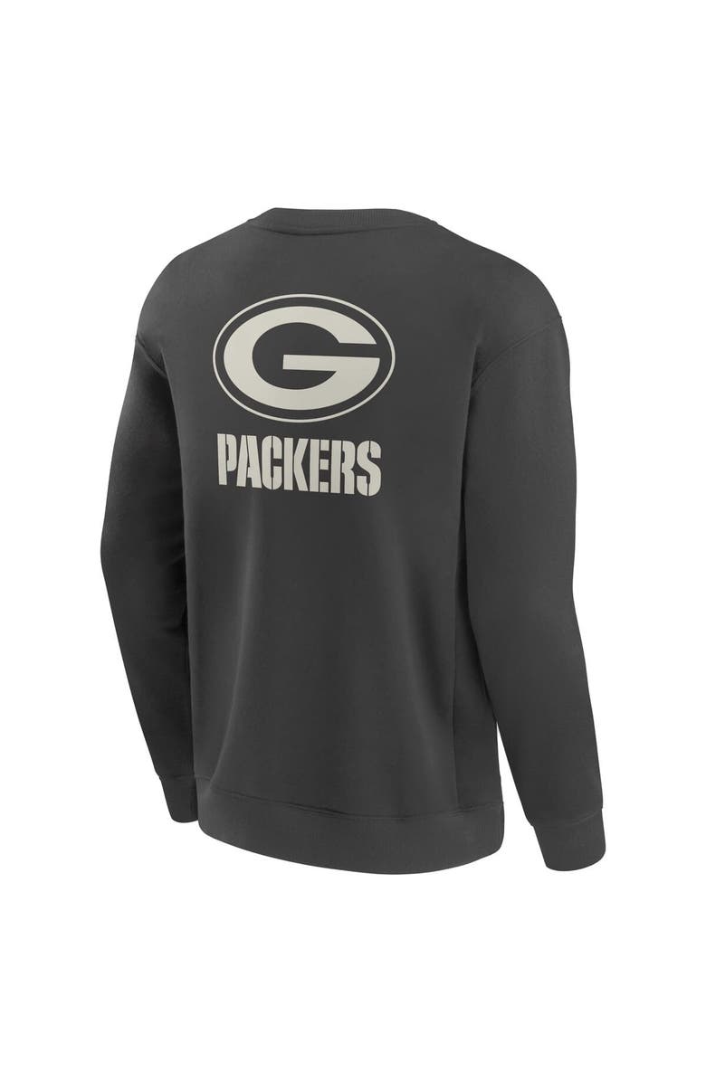 FANATICS Men's Fanatics Charcoal Green Bay Packers Elements Future Ground Lettering Pullover Sweatshirt, Alternate, color, Charcoal