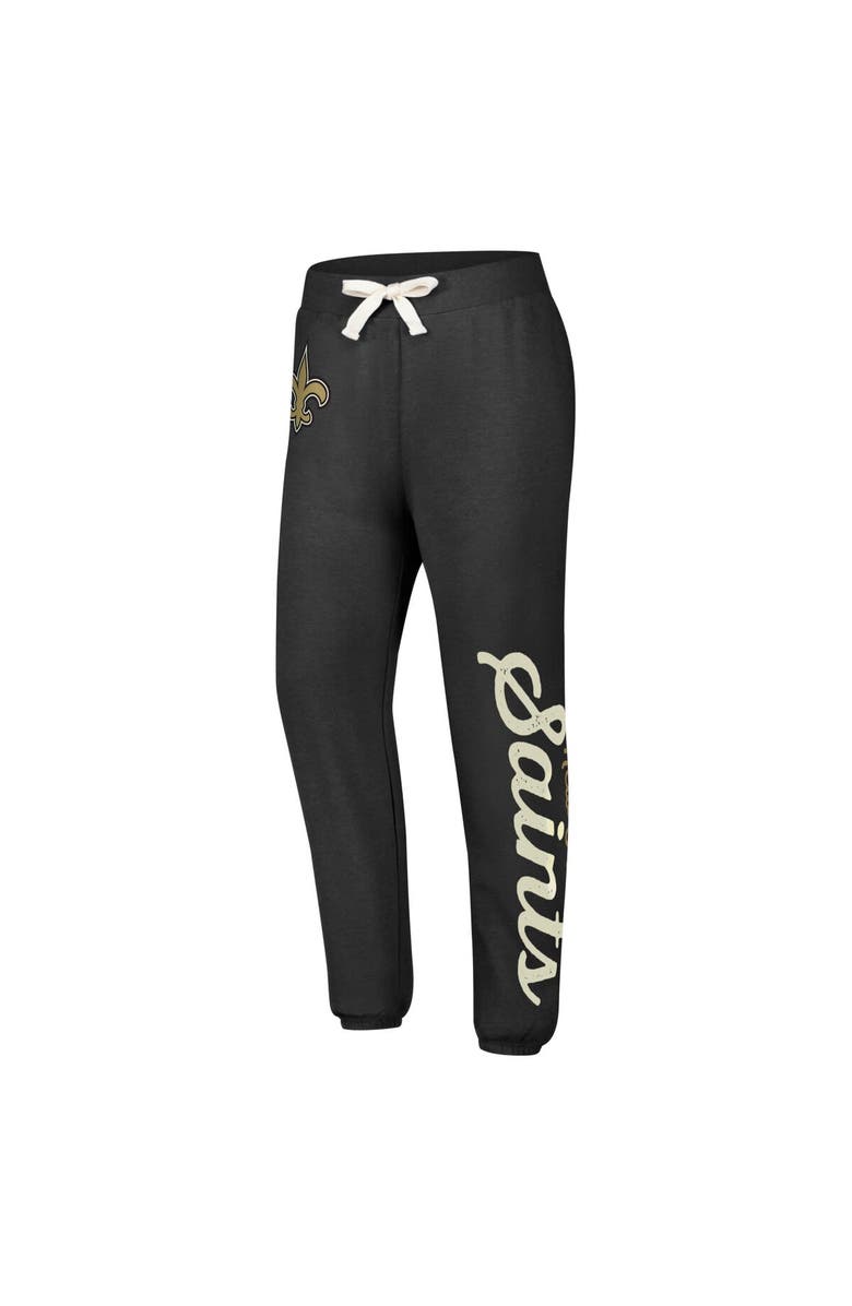 G-III 4HER BY CARL BANKS Women's G-III 4Her by Carl Banks Black New Orleans Saints Scrimmage Fleece Pants, Alternate, color, Black