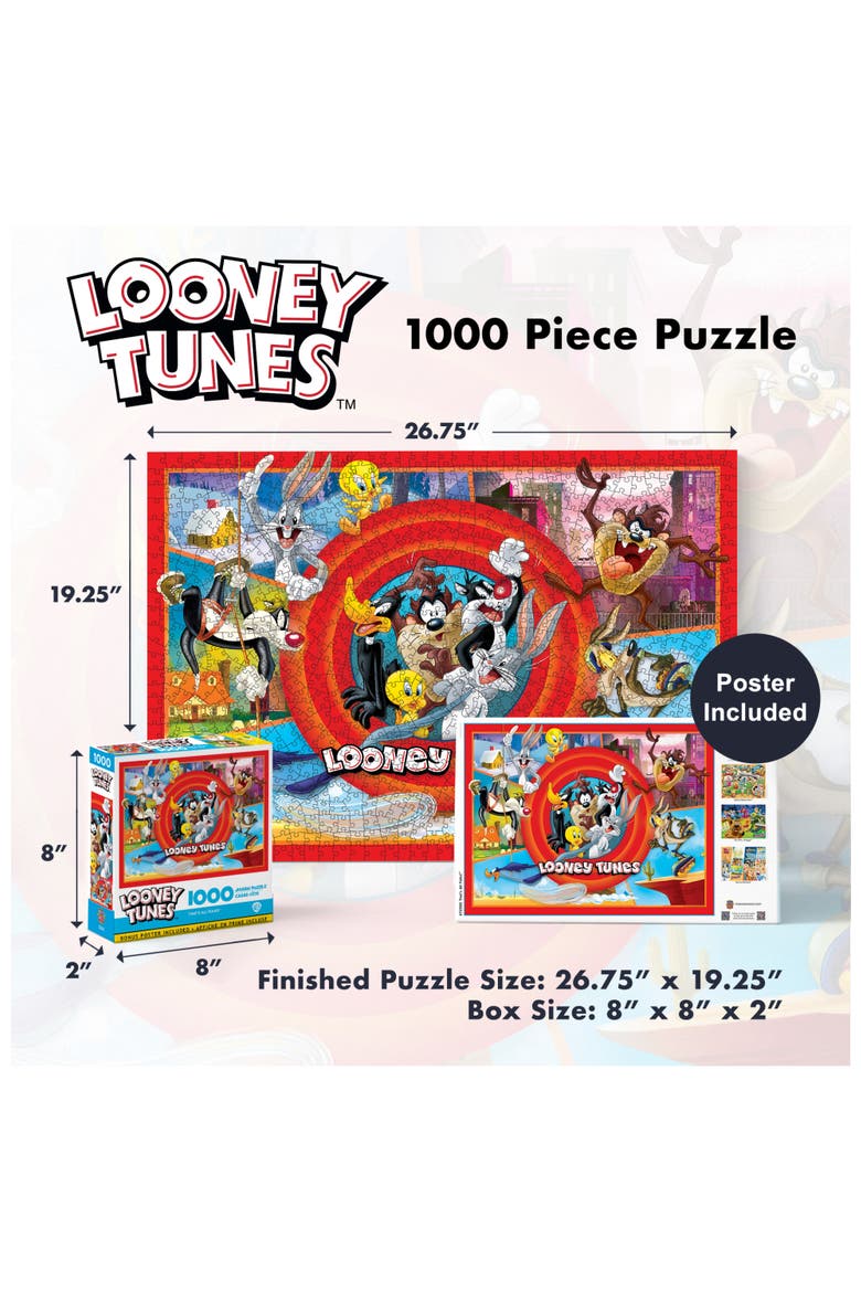 Looney Tunes 1000 Piece Jigsaw Puzzle, Alternate, color, Multicolor