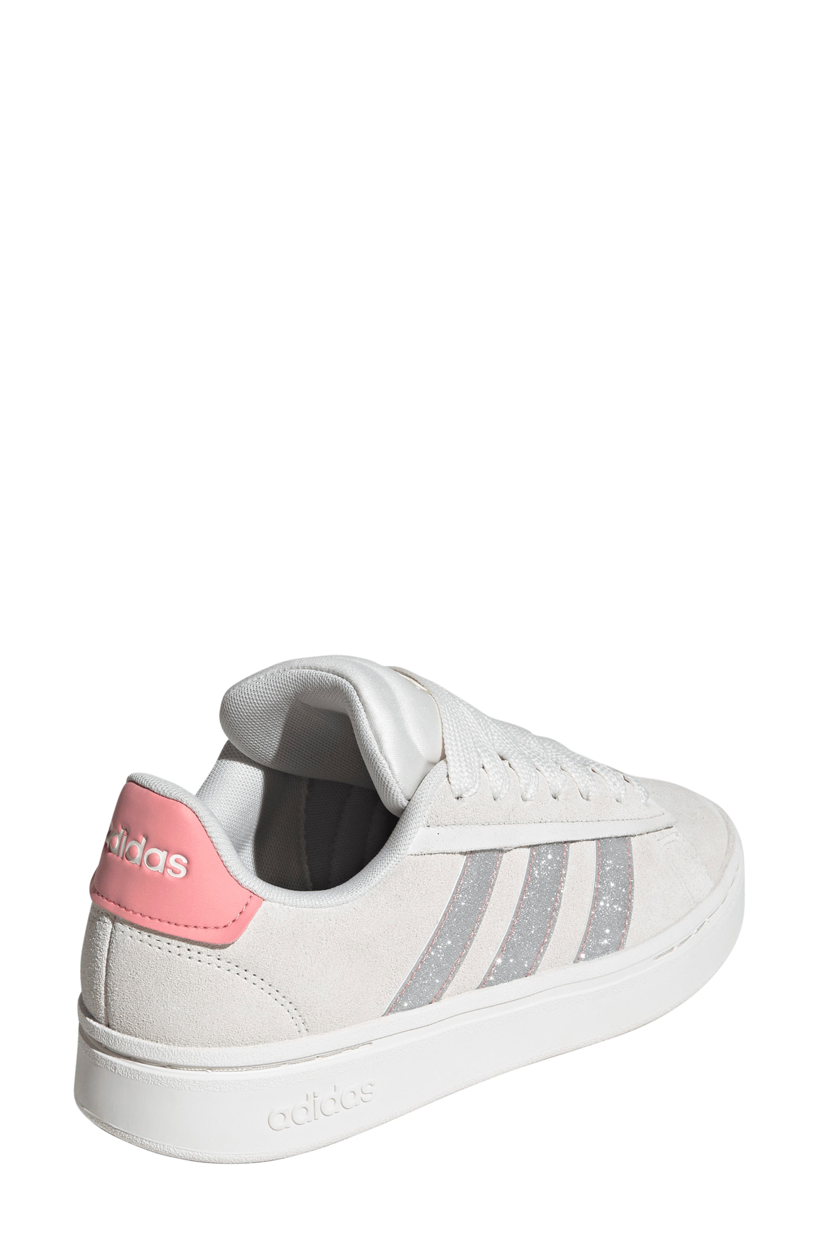 adidas Grand Court Alpha Sneaker, Alternate, color, Off White/ Silver/ Pink