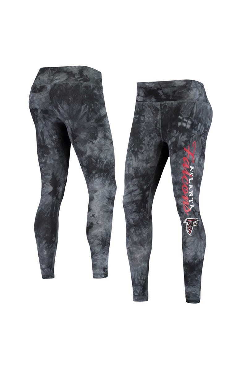 CONCEPTS SPORT Women's Concepts Sport Black Atlanta Falcons Burst Tie-Dye Leggings, Alternate, color,