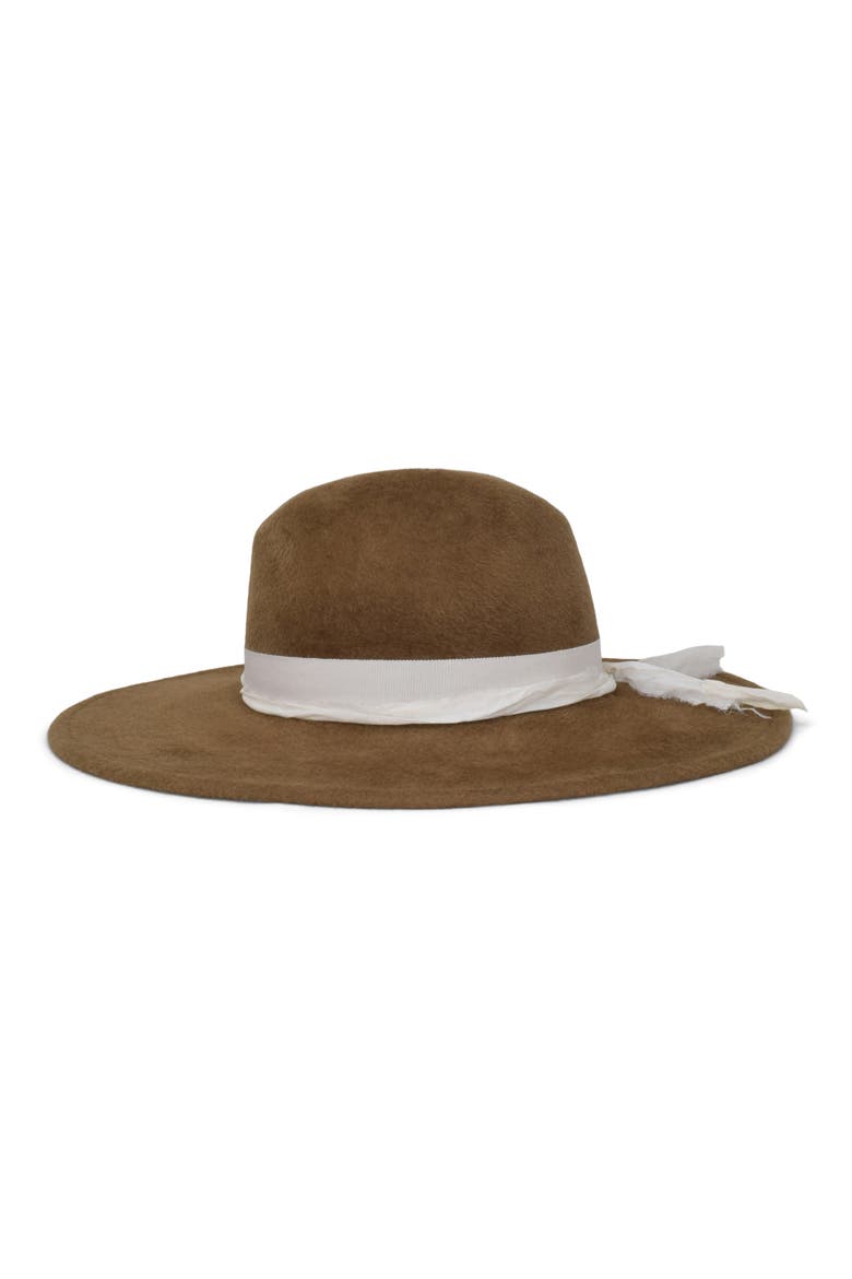 Norma Rabbit Hair Felt Hat, Alternate, color, WALNUT