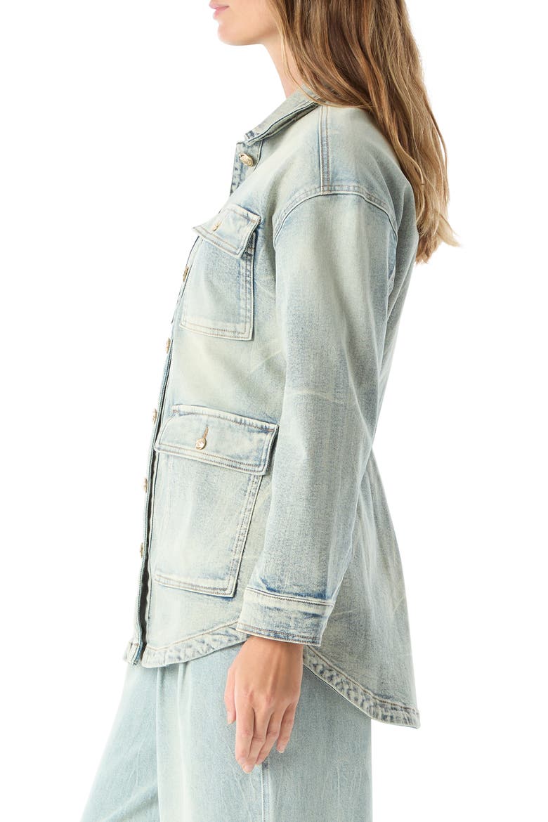 Letitia Patch Pocket Denim Jacket, Alternate, color, AURORA