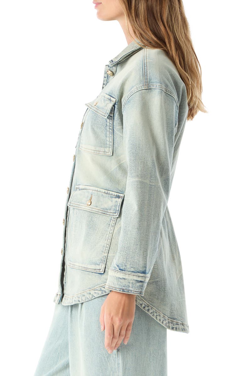 DO by Dee Ocleppo Letitia Patch Pocket Denim Jacket, Alternate, color, Aurora