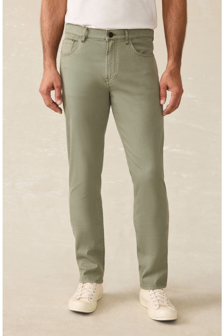 Comfort Twill 5-Pocket Pants, Alternate, color, SURPLUS GREEN