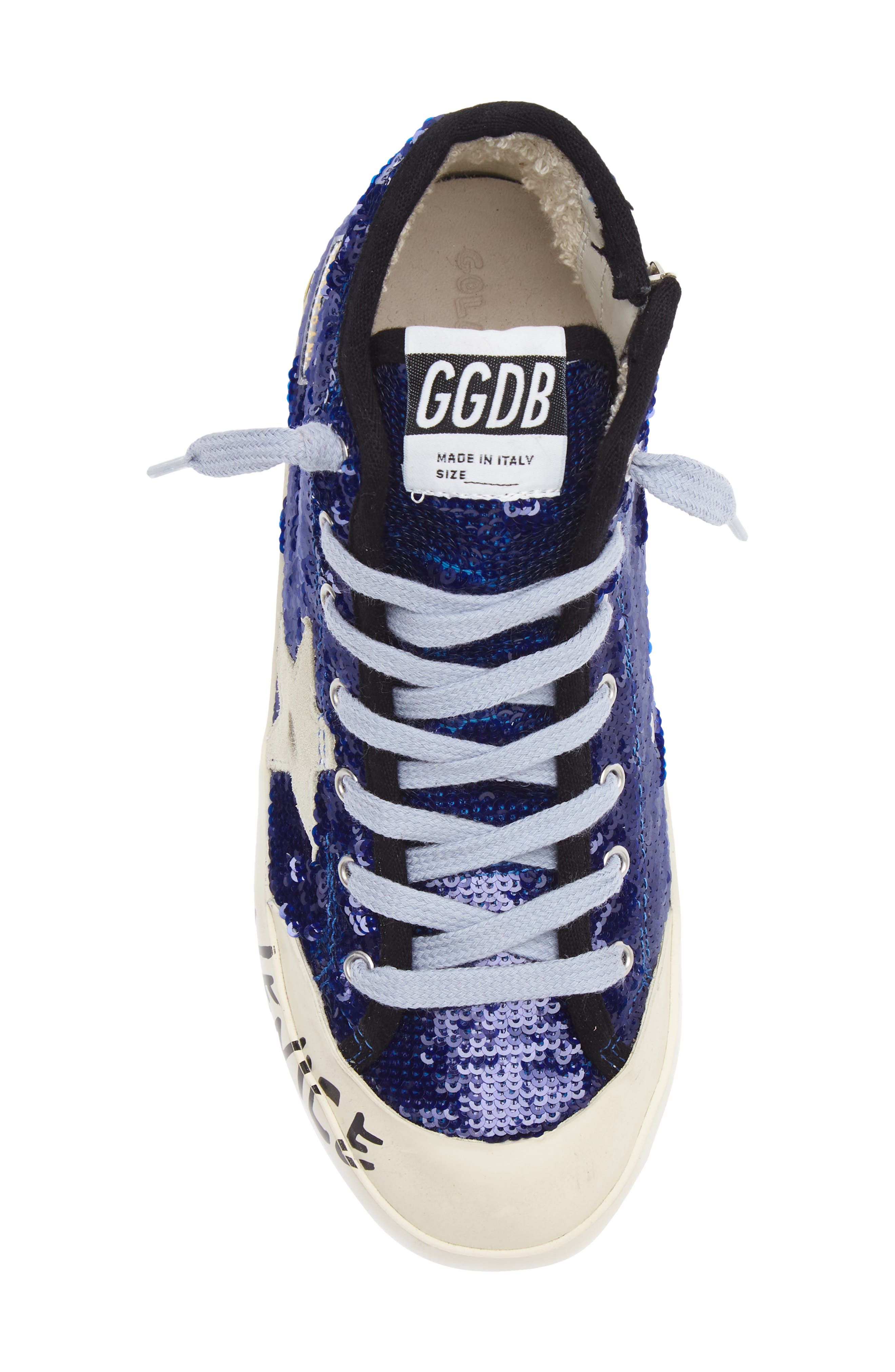 Kids' Francy Sequin High Top Sneaker, Alternate, color, BLUETTE/ ICE