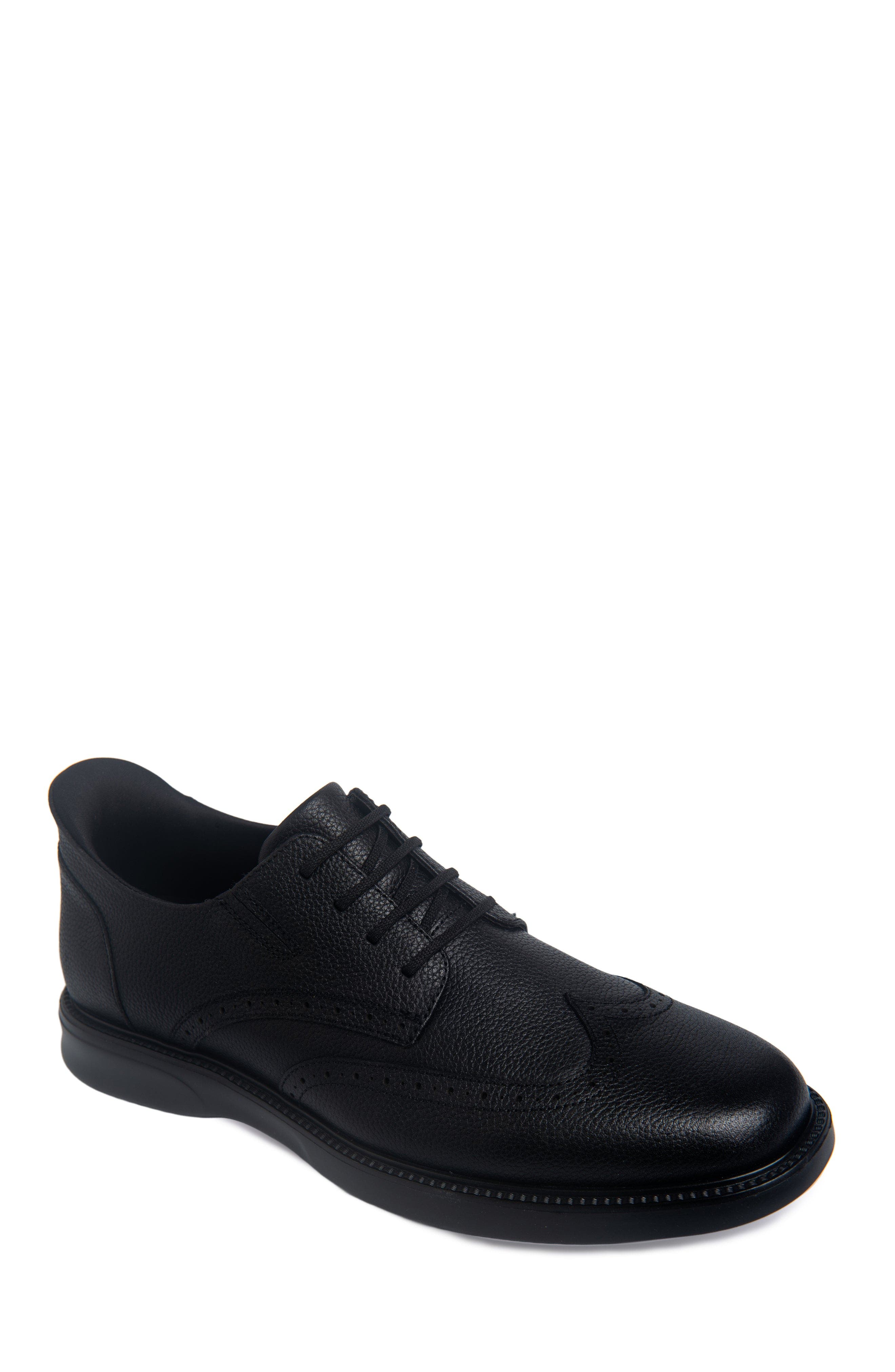 Black Grainy Leather