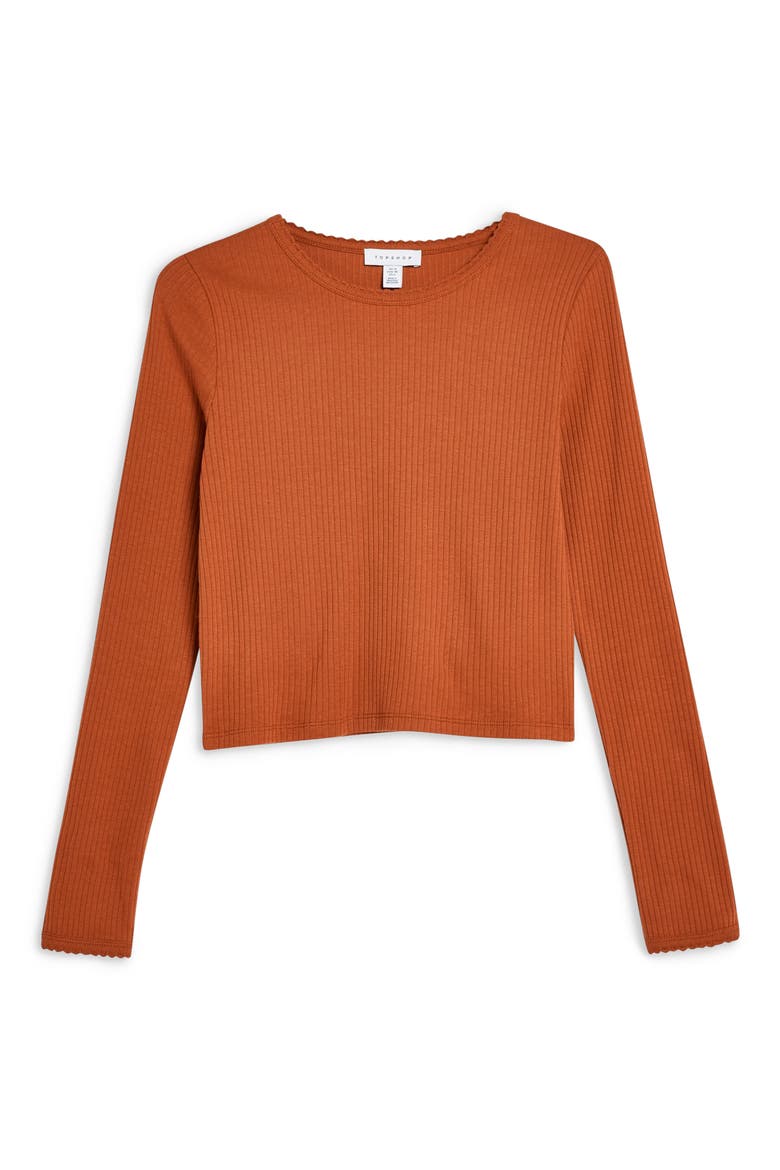 Long Sleeve Tee, Alternate, color, BROWN
