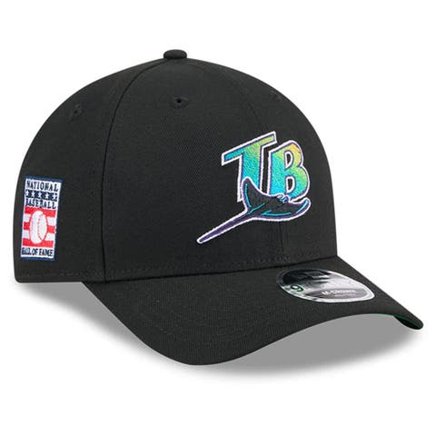 Men's New Era Black Tampa Bay Rays Baseball Hall of Fame 9FORTY M-Crown Adjustable Hat