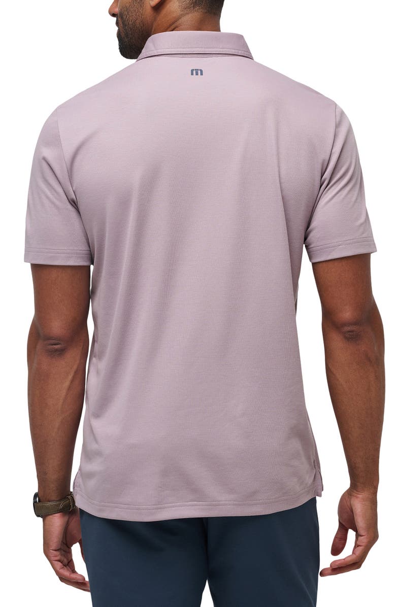 TravisMathew Papaya Grove Chest Stripe Polo, Alternate, color, Elderberry