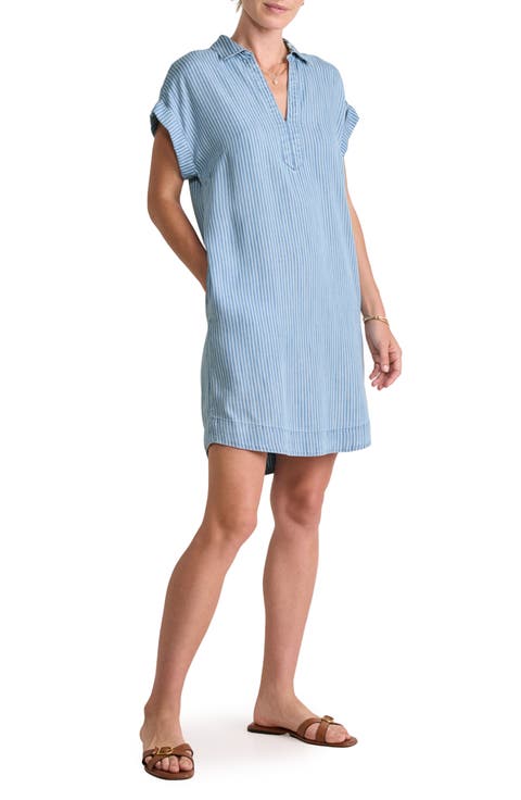 Margo Pinstripe Shirtdress