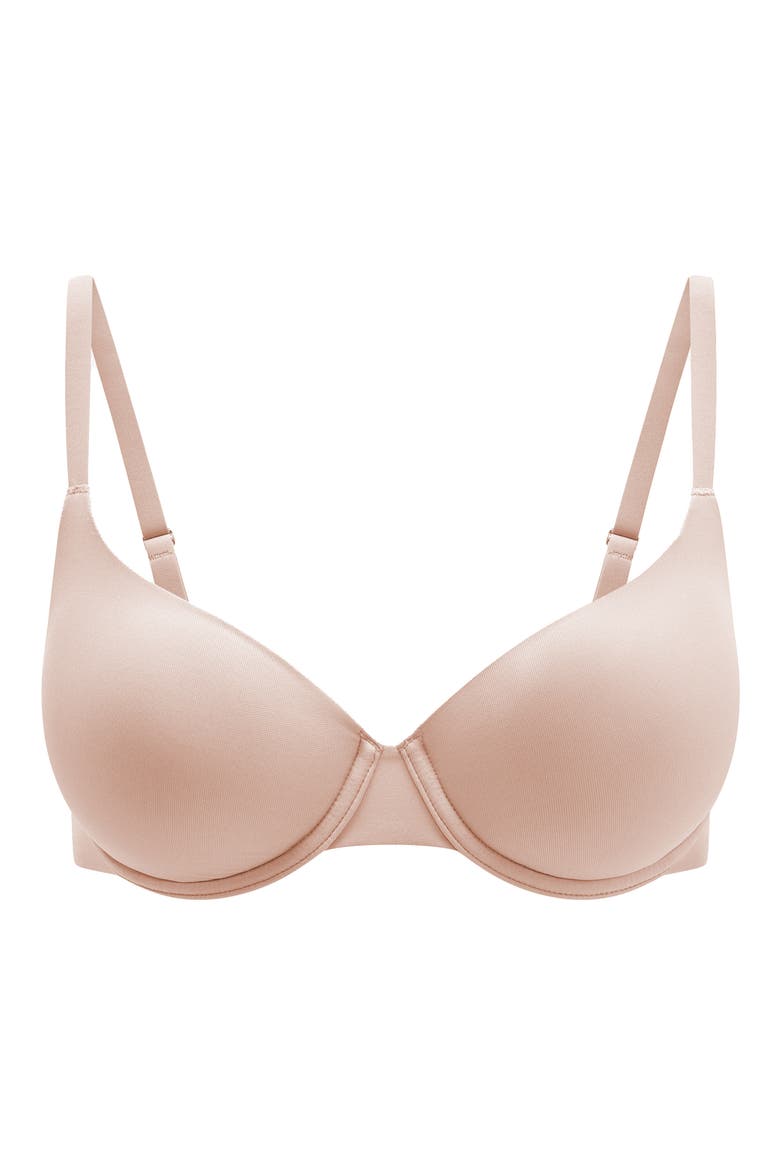 ComfortStretch Underwire Back Smoothing T-Shirt Bra, Alternate, color, PETAL