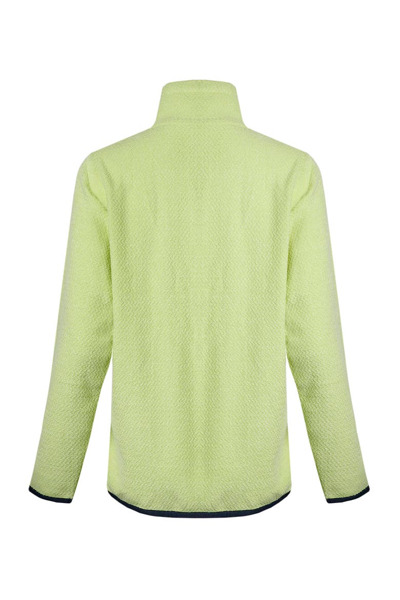 Odina 1/4 Zip Zig Zag Fleece, Alternate, color, Acid Lime
