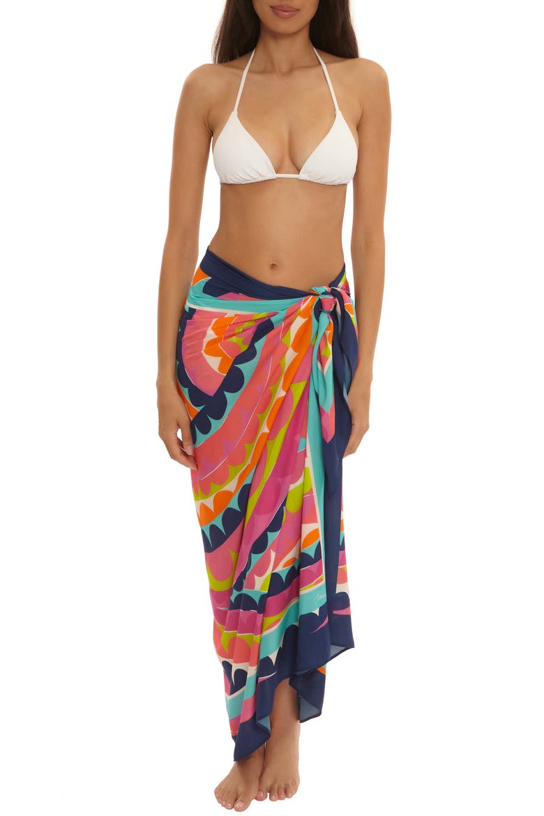 Aphrodite Cover-Up Pareo, Main, color, CORAL MULTI