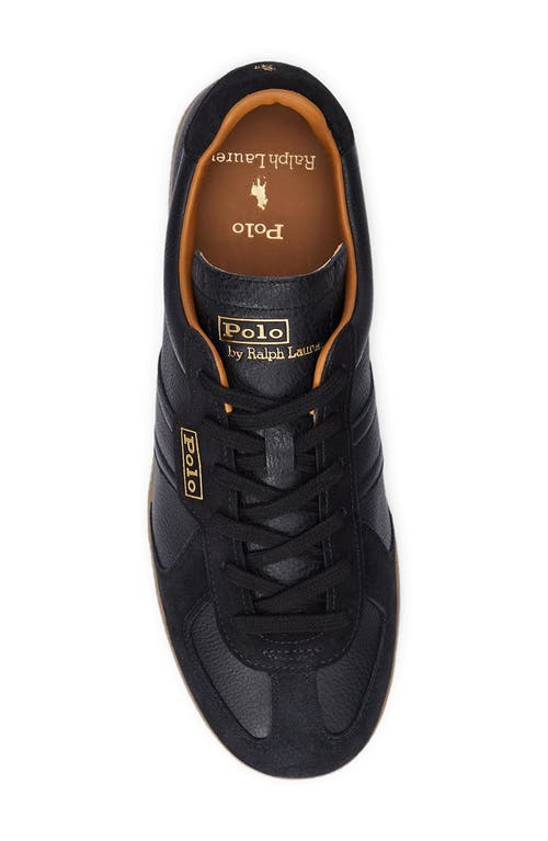 Polo Ralph Lauren Field Court 100 Sneaker In Black