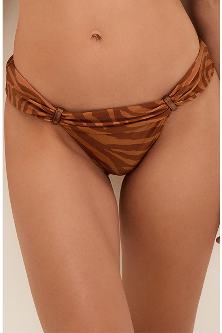 Sundown Bia Tube Bikini Bottoms, Main, color, BROWN MULTI