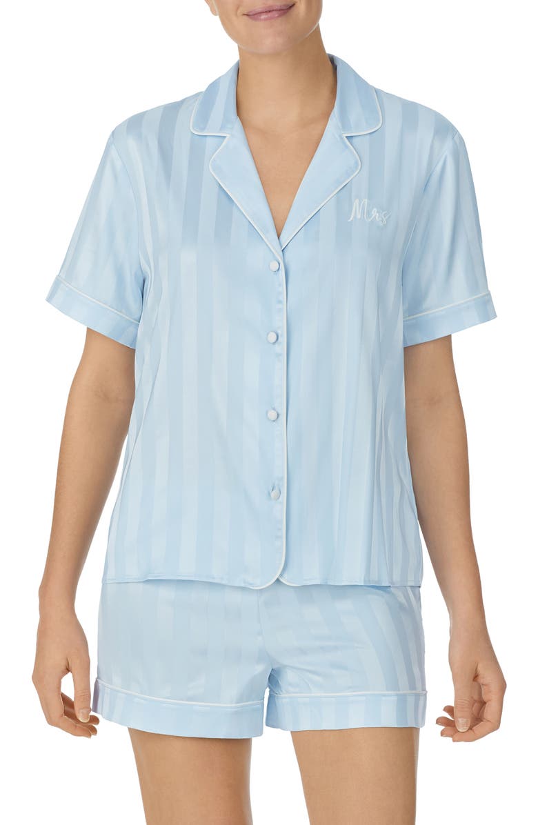 Kate Spade New York print short pajamas, Alternate, color, 