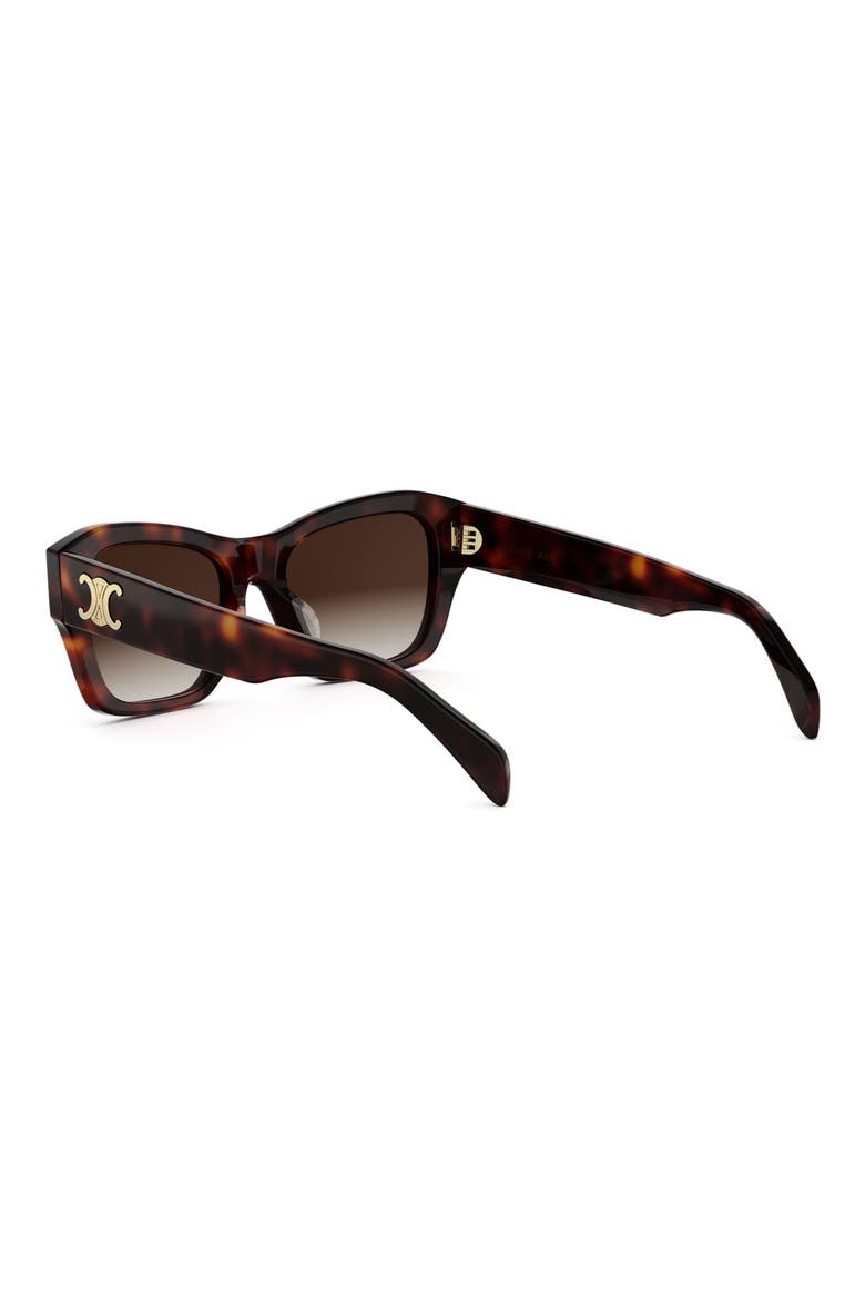 Triomphe 54mm Butterfly Sunglasses, Alternate, color, DARK HAVANA / GRADIENT BROWN