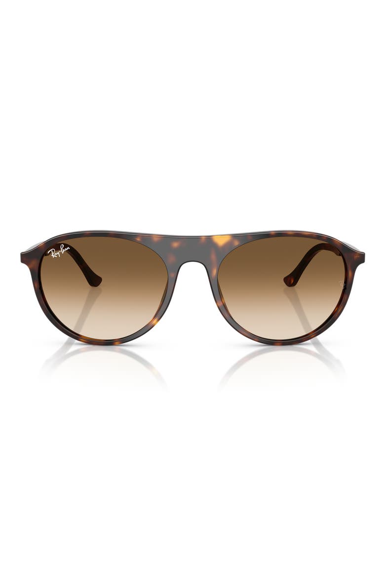 56mm Square Sunglasses, Main, color, HAVANA