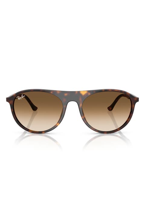 56mm Oval Sunglasses