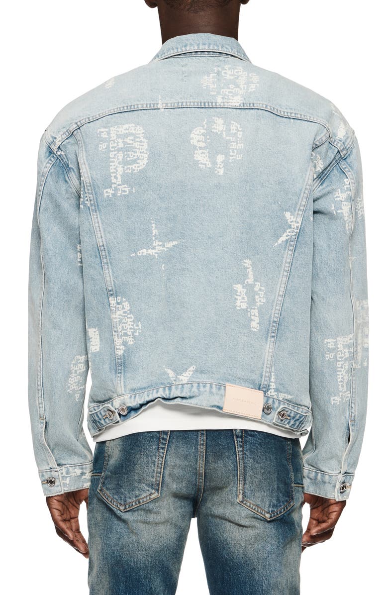 PURPLE BRAND Monogram Oversize Trucker Jacket, Alternate, color,