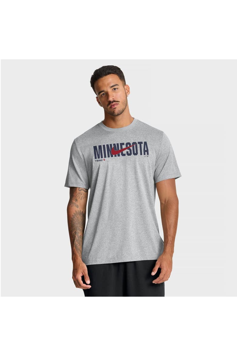 Men's Nike Heather Gray Minnesota Twins Swoosh Legend Dri-FIT T-Shirt, Main, color, Heather Gray