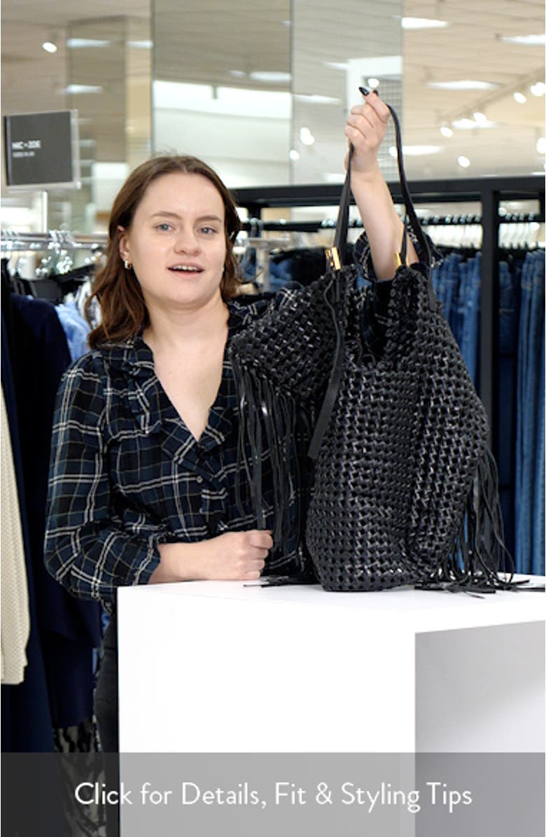 Ara East West Woven Leather Tote, sales video thumbnail