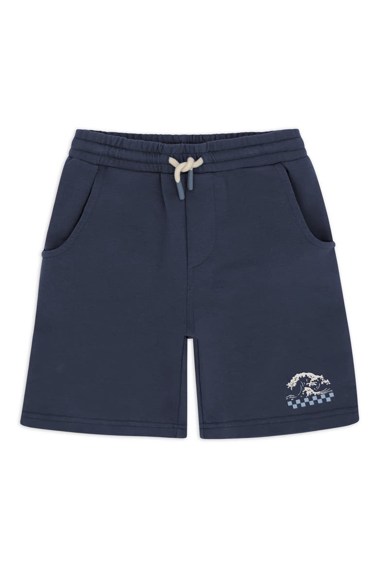 Kids' Lowtide Stretch French Terry Sweat Shorts, Main, color, DUSTY NAVY