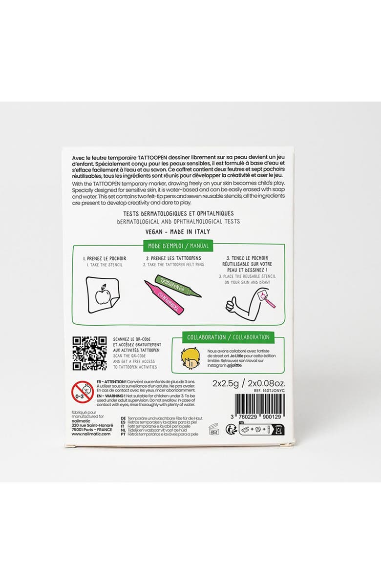 nailmatic Tattoo Pen Set For Kids, Alternate, color, Nyc