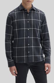 Robert Barakett Jakin Windowpane Button Front Shirt