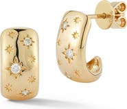 Dana Rebecca Designs Cynthia Rose Starburst Hoop Earrings