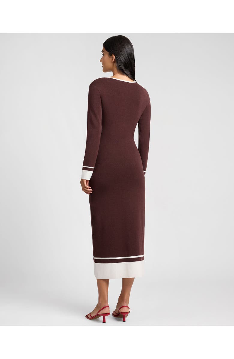 Onia Linen Tencel Maxi Dress, Alternate, color, Espresso/Egret