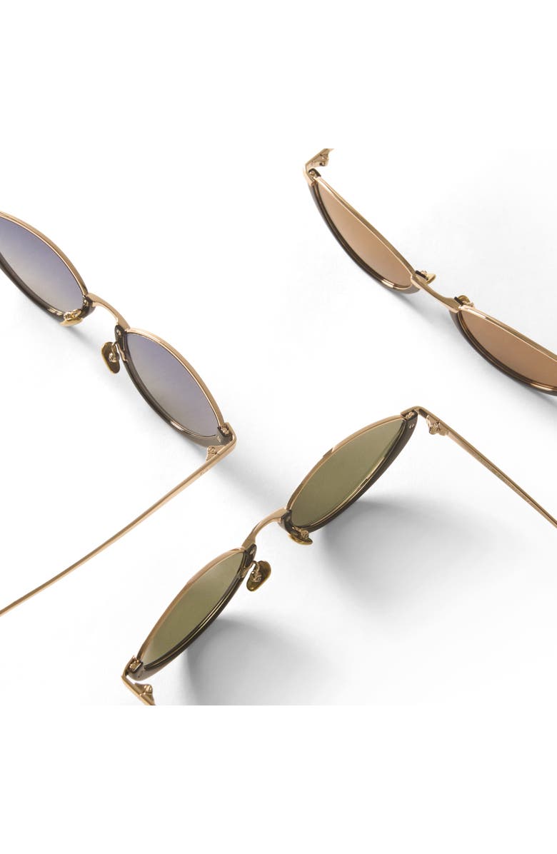 French Kiwis Eyewear Jeanne Sunglasses, Alternate, color, Black / Gold
