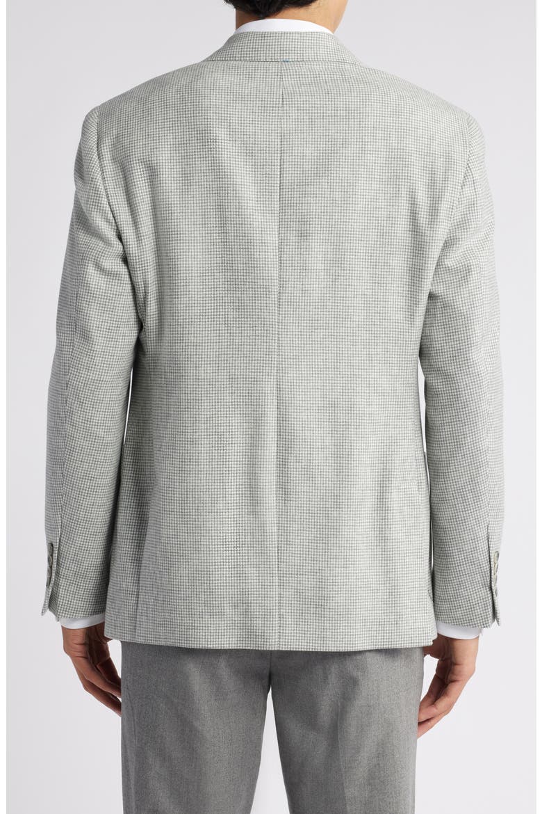 Iker Slim Fit Check Wool & Cashmere Jacket, Alternate, color, LIGHT GREY