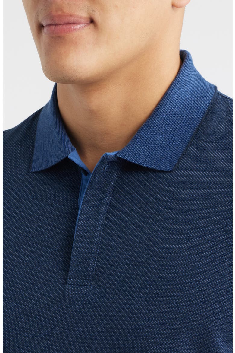 Tonal Bird's Eye Knit Polo, Alternate, color, NAVY BIRDSEYE