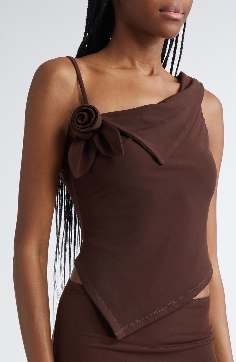 Sandy Liang Dory Stretch Jersey Top, Alternate, color,