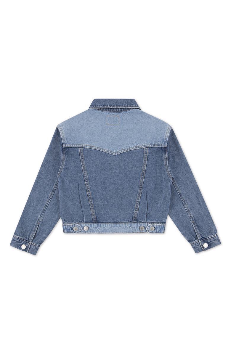 Levi's<sup>®</sup> Kids' '90s Colorblock Denim Trucker Jacket, Alternate, color, Rodeo