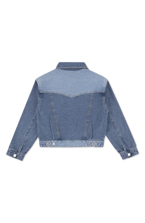 Levi's Big Girls Long Sleeves Trucker Jacket In Blue