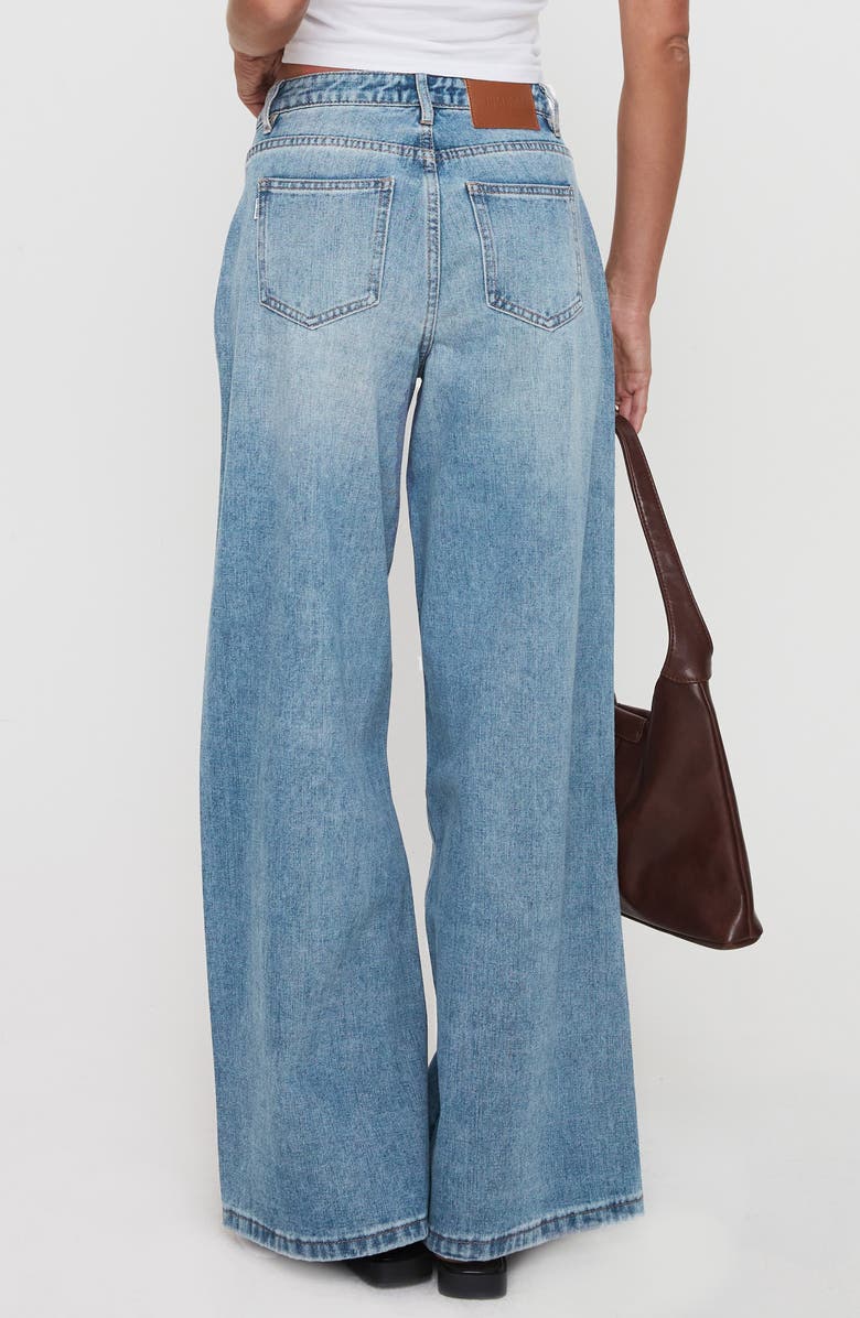 Princess Polly Ringer Low Rise Wide Leg Jeans, Alternate, color, 