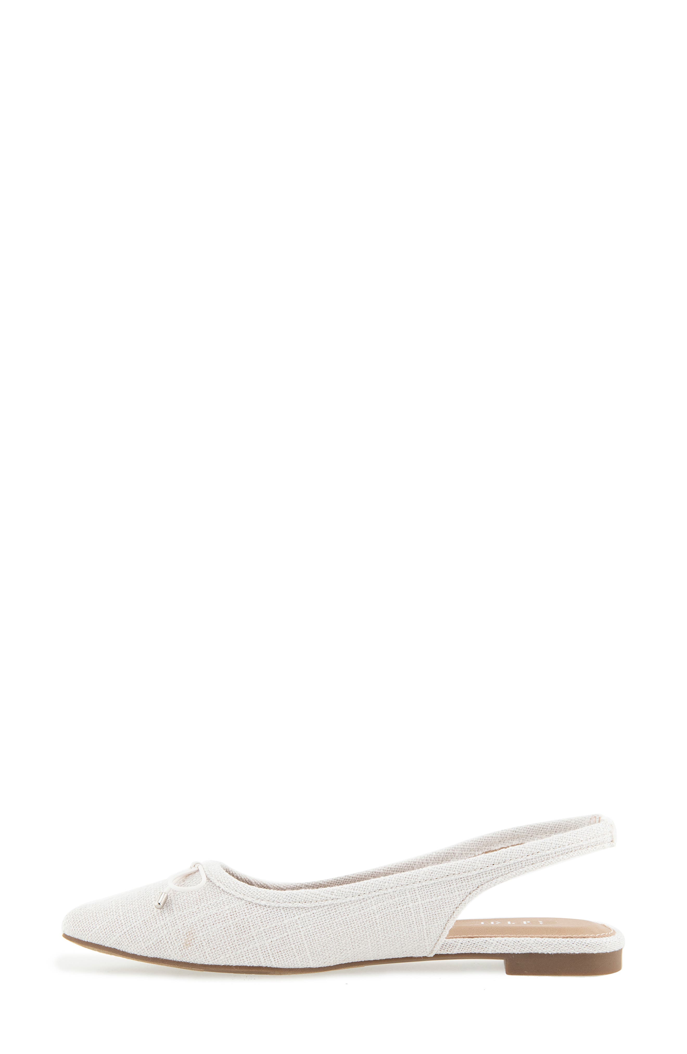 Petria Slingback Flat, Alternate, color, IVORY LINEN