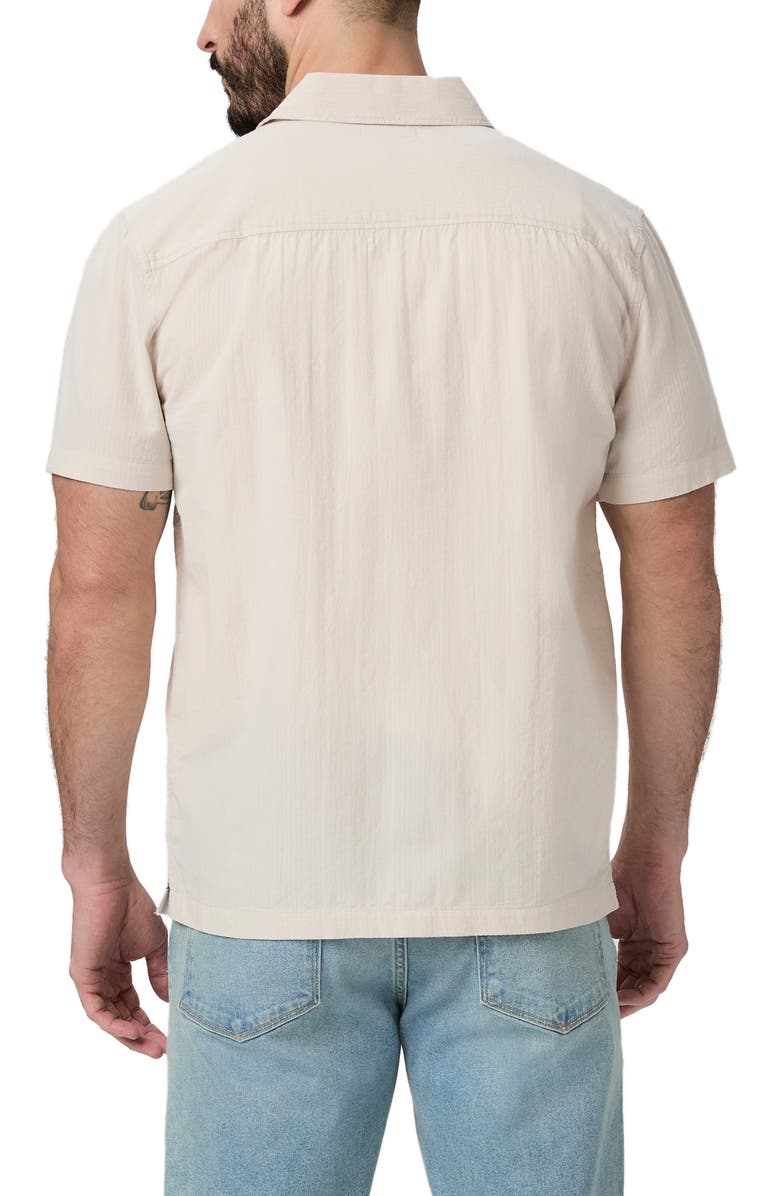 PAIGE Desoto Short Sleeve Pima Cotton Button-Up Shirt, Alternate, color, 